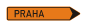 Směrová tabule pro vyznačení objížďky